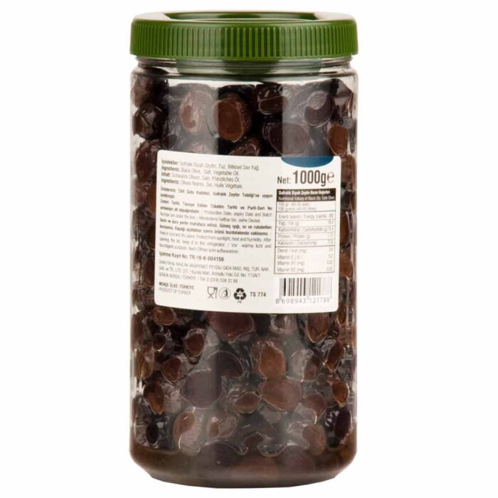 Hüseyin Kavlak Jumbo Siyah Zeytin 1 Kg