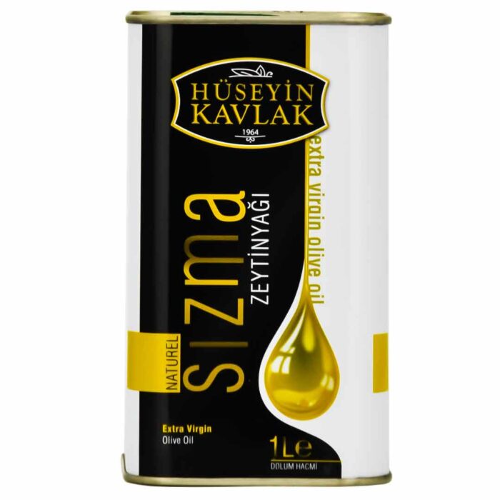 Hüseyin Kavlak Natürel Sızma Zeytinyağı 1 Lt Teneke