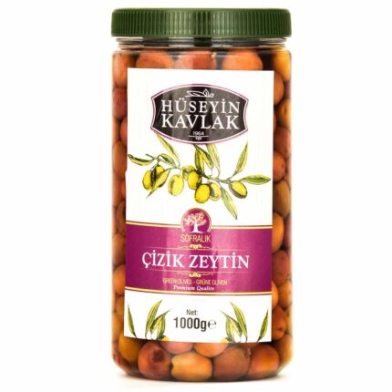 Hüseyin Kavlak Pembe Çizik Yeşil Zeytin 1 Kg