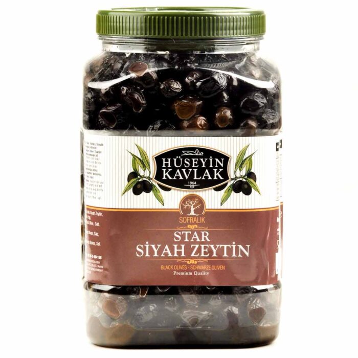 Hüseyin Kavlak Star Siyah Zeytin 2 Kg Pvc